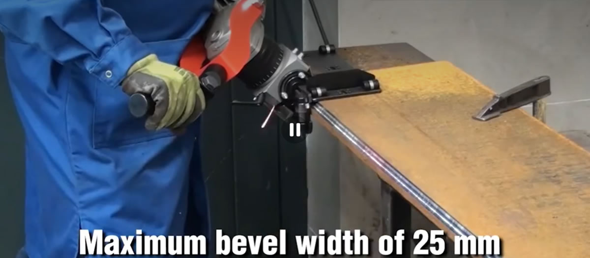 Plate Bevelling Machine BM-25 Demonstrations On Site