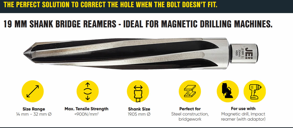 When The Bolt Wont Fit Try The JEI Reamer Range
