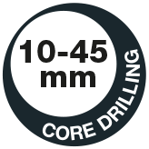 10-45mm Core Drilling