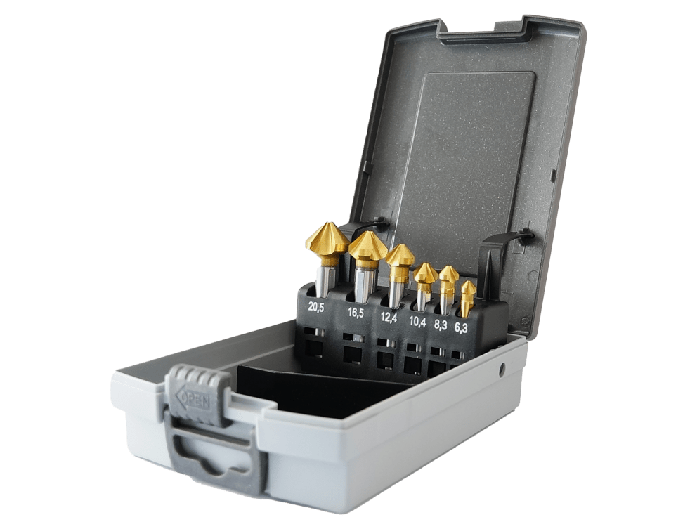 Gold 6 Piece Mini Countersink Set
