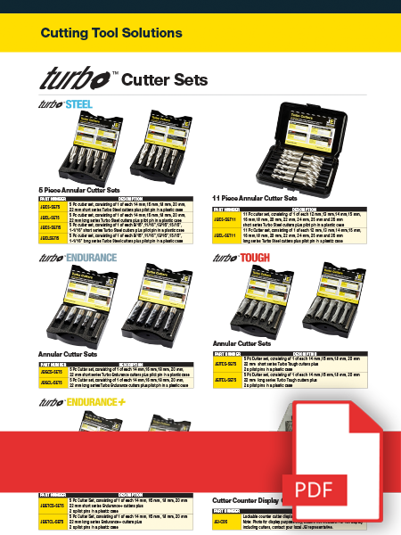 HSS & TCT Turbo™ Cutter Sets - Brochure