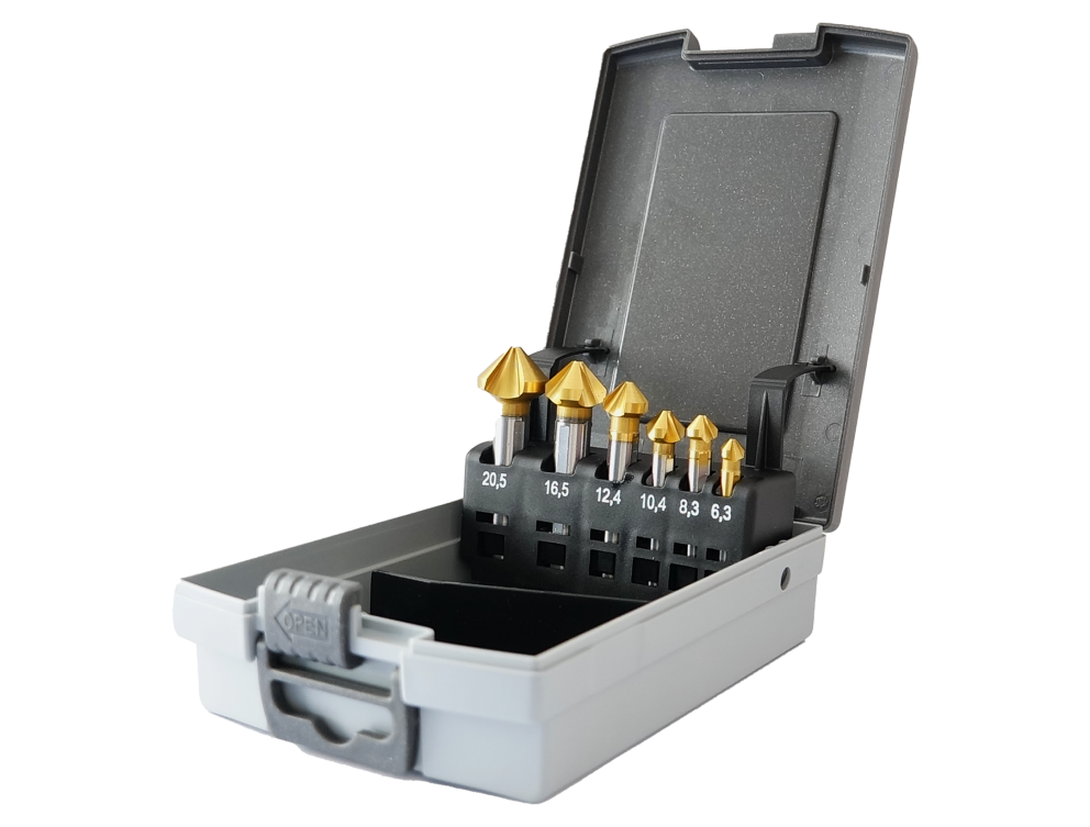 Turbo™️ Gold 6 Piece Mini Countersink Set